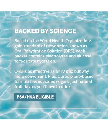 Cure Hydration | Plant-Based Electrolyte Drink Mix | No Added Sugar | FSA-HSA | Dehydration Relief Powder Made with Coconut Water | Non-GMO | Vegan | 28 Servings Jar - Berry Pomegranate - Buy Online on GoSupps.com