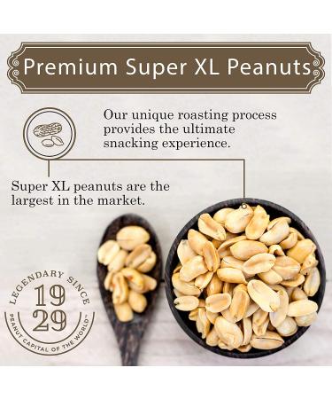 Virginia Diner Gourmet Super Extra Large Red Skin Virginia Peanuts 36oz - Traditional Salted Peanuts - 2.25lb Pack | Premium Salted Red Skin Peanuts - Buy Online on GoSupps.com