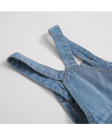 KIDSCOOL SPACE Baby Girl Boy Jean Overalls Toddler Summer Denim Shortall Blue | 2-3 Years - Buy Online on GoSupps.com