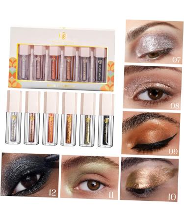 DRESSOOS Make Up Accessories 6pcs Eye Shadow Set Glitter Outfit Eye Glitter Korean Eye Makeup Accessories Cosmetic Miss Shimmer 1 count (Pack of 1) As Shown - Buy Online on GoSupps.com