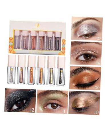 Mipcase 12 Pcs Shimmer Eyeshadow Set | High Pigmented Glitter Eye Makeup & Accessories | Long Lasting Miss Highlighter Liquid Cosmetics - Buy Online on GoSupps.com