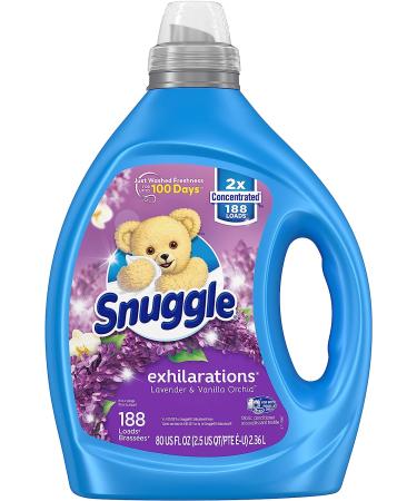 Snuggle Exhilarations Lavender and Vanilla Orchid Liquid Fabric Softener - 2X Concentrated, 188 Loads - Buy Online on GoSupps.com