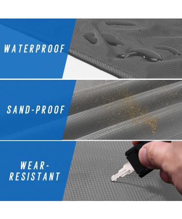Odoland Beach Blanket: SandProof Waterproof Outdoor Pocket Blanket - Portable, Foldable, Lightweight, Quick Drying Mat for Hiking, Camping, Picnics - Gray 27.5 x 43.3 - Buy Online on GoSupps.com