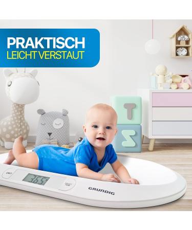 Grundig Babyhage - Digital Children's Scale up to 20kg with LED Display High Accuracy & Tara Function for Weight Control from Birth - Buy Online on GoSupps.com