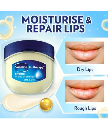 Buy Vaseline Lip Therapy Original 0.25 oz (Pack of 6) | Moisturizing Lip Care for Dry Lips - International Shipping Available - Buy Online on GoSupps.com