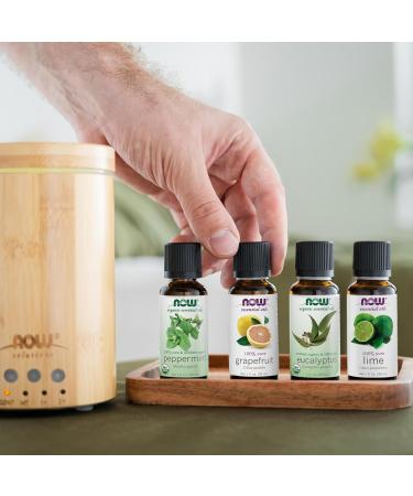 NOW Essential Oils Smiles for Miles Aromatherapy Blend Refreshing Aromatherapy Scent Blend of Pure Essential Oils Vegan Child Resistant Cap 30mL - Buy Online on GoSupps.com