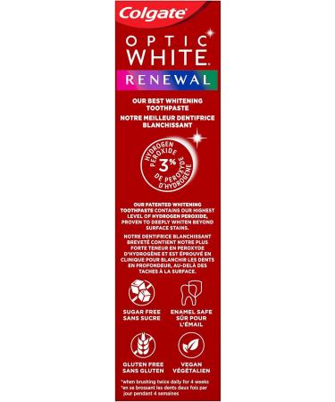 Colgate Optic White High Impact Whitening Toothpaste Minty Fresh Taste Enamel Safe Fluoride for Cavity Protection with Hydrogen Peroxide 70 mL Whitening 70 ml (Pack of 1) - Buy Online on GoSupps.com