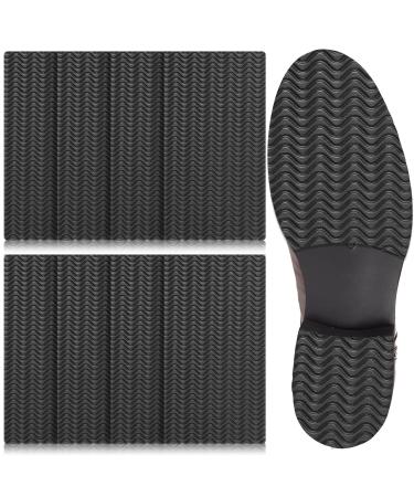8 Pcs Shoe Grips on Bottom of Shoes No Slip Shoes Pads Self Adhesive Sole Protector Anti Slip Shoe Grips Bottom of Shoe for Heel No Skid Shoe Pads for Sneakers Slippers (Black  5.9 x 3.2 Inch) 5.9 x 3.2 Inch Black