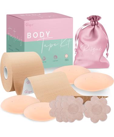Chest Brace Kit Achieve Chest Brace Lift & Contour | Sticky Tape Waterproof Sweat-Proof Bob Tape