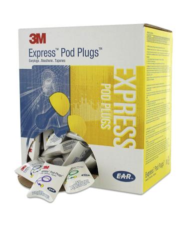 3M EAR Express EX-01-001 Semi-inserted earplugs with cord 28 dB (100 pairs/box) - Unit: 100