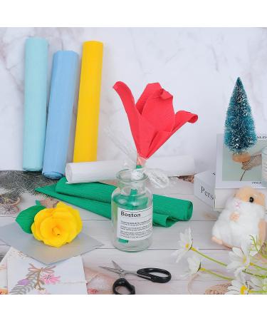 6 Rolls Colorful Crepe Paper Streamers for Cinco De Mayo Party Decor - 10in x 8 Feet - Red Green Blue Gold White - Ideal for Mexican Birthday, Wedding, Baby Shower, Christmas - Buy Online on GoSupps.com