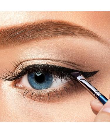 Fine Angled Eyeliner Brush Blue | PRO Precision Gel Makeup Brush - Buy Online on GoSupps.com