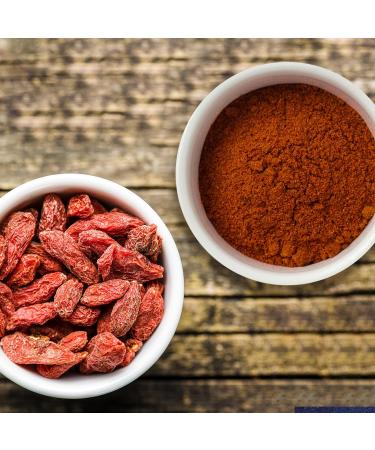 Herbal Magic's Pure&Natural Goji Berry Powder (Wolfberry) Sprinkle on Fresh Fruit or Granola Sparkle Your Smoothies use in raw Food Recipes or Simply add to Water.-100g (Pack of 1) 100g - Pack of 1 - Buy Online on GoSupps.com