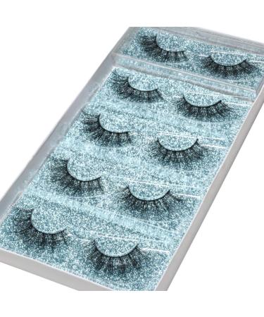 Dysilk 6D Fluffy Artificial Eyelashes - Natural False Lashes Eyelash Extensions Reusable - 5 Pairs (1 Pack) | International Shipping Available - Buy Online on GoSupps.com