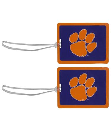 Siskiyou NCAA Clemson Tigers Vinyl Luggage Tag, 2pk, Orange, One Size - Buy Online on GoSupps.com