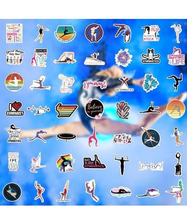 Gymnastics Stickers 100PCS | Gifts for Girls, Water Bottles, Room Decor | Wall Decal Included - Buy Online on GoSupps.com