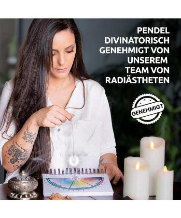 Rock Crystal Radiesthesia Pendulum - White Quartz Stone Energy Transmitter & Amplifier for Healing - Buy Online on GoSupps.com