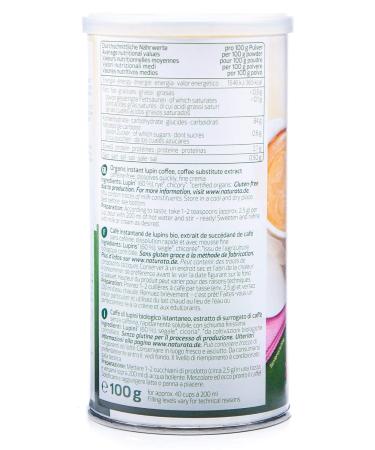 Naturata Organic Lupin Coffee - Instant Tasteless 2x100g Can | Buy Internationally - Buy Online on GoSupps.com
