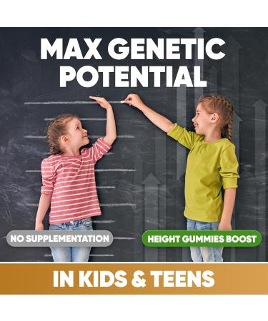 Height Growth Increase Vitamin Gummies Calcium 100mg Magnesium Glycinate 30mg Zinc Ashwagandha Vitamin K2 D3 25mg Grow Tall Maximizer Supplement Multivitamin for Kids Teens Boy & Girl Adults 60 Count (Pack of 1) - Buy Online on GoSupps.com