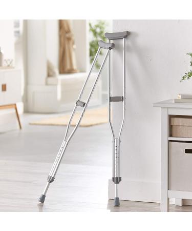 McKesson Tall Adult Underarm Crutches - 350 lb Limit - Aluminum Frame - 2 Pair - Buy Online on GoSupps.com