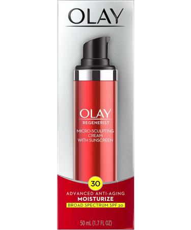 Olay Regenerist Micro-Sculpting Cream Face Moisturizer with SPF 30 - Hydrating Anti-Aging Cream 1.7 oz for All Skin Types - Buy Internationally - Buy Online on GoSupps.com
