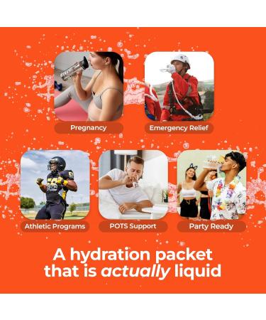 MyHy ZERO Liquid Hydration Packets Sugar Free Electrolyte Drink Mix for Hydration Support Dehydration Relief for Travel Pregnancy Fitness Bachelor & Bachelorette Party Orange 50 Count Orange 50 Count - Buy Online on GoSupps.com