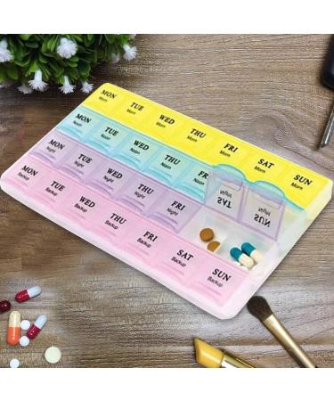 REQUISITE NEEDS Weekly Pill Box 7 Day 28 Compartments Organizer for Medicines, Supplements & Vitamins - Buy Online on GoSupps.com
