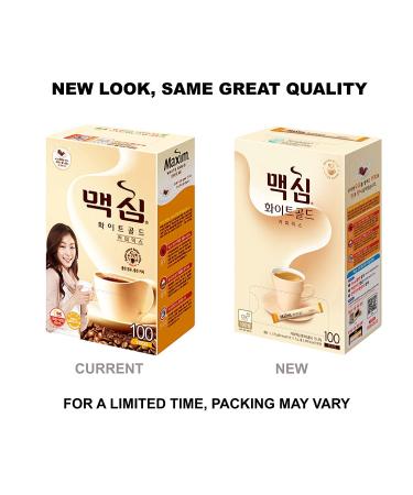 Maxim White Gold Instant Coffee - 100 Packets (Packaging May Vary) - Buy Online on GoSupps.com