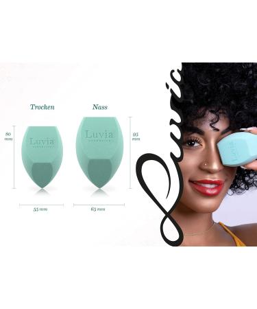 Luvia Beauty Blender Sponge Set - Pure Mint Make-Up Eggs for Face & XXL Body Blending | Flawless Finish - Buy Online on GoSupps.com