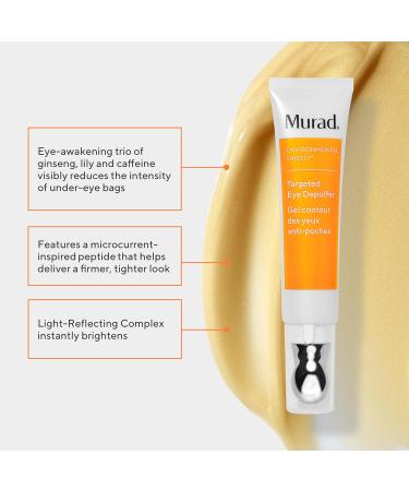Murad Targeted Eye Depuffer - Best Anti-Aging Eye Cream to Brighten & Firm Under-Eyes | Ginseng Lily & Caffeine | 0.5 FL OZ - Buy Online on GoSupps.com