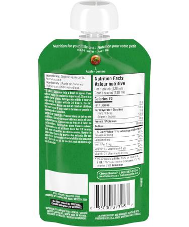 GERBER ORGANIC PUR E Apple Baby Food Meal 6+ months 128 ml 12 Pack Packaging May Vary - Buy Online on GoSupps.com