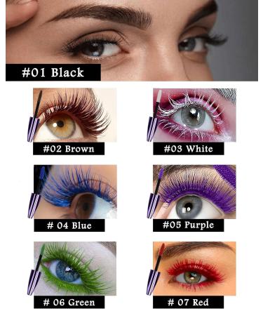 2PC Green Red 5D Telescopic Mascara - Waterproof Long Lasting Colored Mascara for Voluminous Lash Effect Perfect for Cosplay & Parties | Shop Now! - Buy Online on GoSupps.com