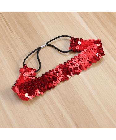 Lurrose 6pcs Glitter Hairbands | Sequin Headbands for Women & Girls | Elastic Hair Accessories | Random Colors | International Shipping - Buy Online on GoSupps.com
