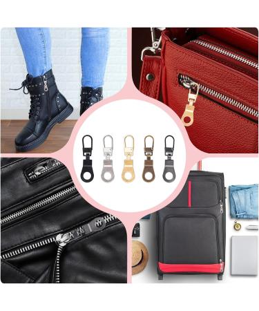 10-Piece Removable Zipper Tabs & Slider Set for Repairing Zippers on Luggage Jackets & Backpacks - 5 Colors Available - Buy Online on GoSupps.com