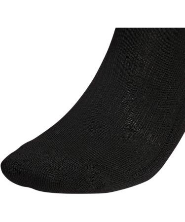 adidas Men's Athletic Cushioned Crew Socks (6-Pack) - Large - Black/Aluminum - Buy Online on GoSupps.com
