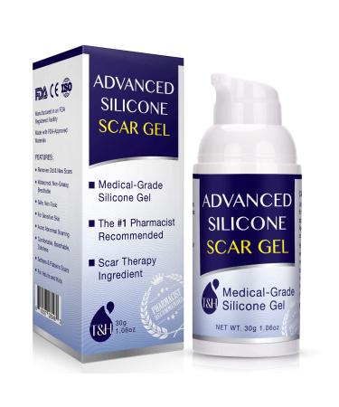 Scar Remover Gel for Scars from C-Section, Stretch Marks, Acne, Surgery, Effective for both Old and New Scars (30g) 1.05 Ounce (Pack of 1)