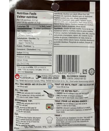 Club House Dry Sauce/Seasoning/Marinade Mix Mushroom Gravy 21g Case Pack 18 Count - Packaging May Vary - Buy Online on GoSupps.com