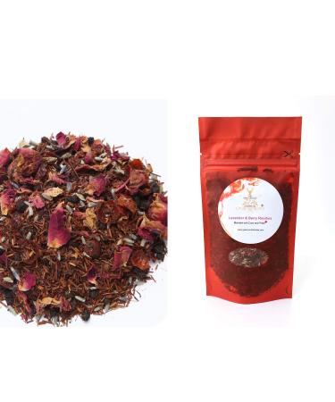 Rooibos Tea - Loose Leaf Red Tea - Delicious either Hot or Iced (Lavender & Berry) 100 gram