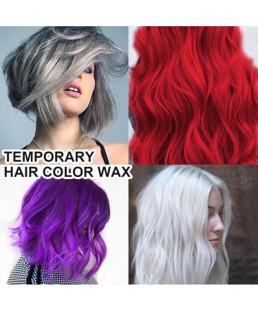 Temporary Natural Hair | Coloring Mud Hair Wax Color | Hairstyle Cream Color Wax | Hair Color Wax | Color Hair Wax Temporary | Versatile Hair Color Wax wax for men's hair (Silver 30ml) - Buy Online on GoSupps.com