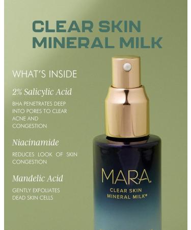 MARA Clear Skin Mineral Milk | Non-Toxic Plant-Based Anti-Aging Serum | Retinol Alternative for Moisturizing & Exfoliating (1 oz | 30 ml) - Shop Now - Buy Online on GoSupps.com