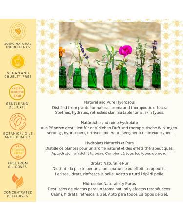 BEES of BRITAIN - 99% Natural Hydrating Floral Mist - Aloe Vera Lavender Chamomile. Hydrating Aromatic Cleanser Toner Primer. We Donate 5% of our Profit to Save Bees + Pollinators. 250ml - Buy Online on GoSupps.com