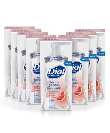 Dial Complete Clean + Gentle Antibacterial Foaming Hand Wash 7.5 fl oz Pack, White, Grapefruit, 8 Count