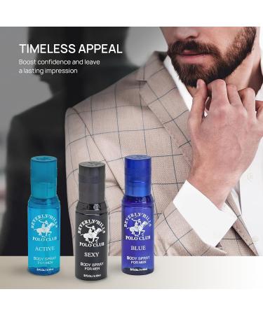 Beverly Hills Polo Club Men's Body Spray Collection Gift Set Featuring Luxury Designer Cologne Scents for Long Lasting Freshness BHPC 3 oz 3 Count (Silver) - Buy Online on GoSupps.com