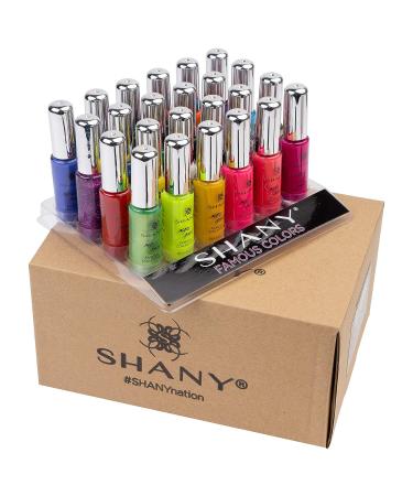 SHANY Nail Art Set - 24 Famous Colors Polish & Decorations - Buy Online on GoSupps.com