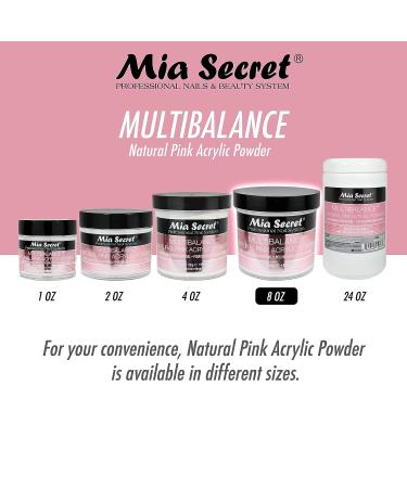 Mia Secret Multibalance Natural Pink Acrylic Nail Powder 8oz - Professional Grade Formula - Buy Online on GoSupps.com