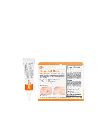 Cicamed Organic Science Scar Treatment Sun Kit: Silicone Gel Remover + Cicablock SPF Cream - Buy Online on GoSupps.com