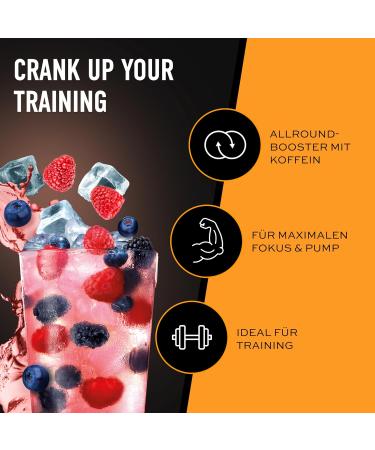 ESN Crank Fresh Berry Juice 380g | Vegan Pre Workout Booster | Quality Assured | Made in Germany - International Shipping Available - Buy Online on GoSupps.com