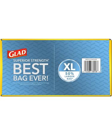 GLAD ForceFlexPlus XL X-Large Kitchen Drawstring Trash Bags - 20 Gallon Grey Trash Bag  Fresh Clean with Febreze Freshness 80 Count (Package May Vary) 80 Count (Pack of 1) - Buy Online on GoSupps.com