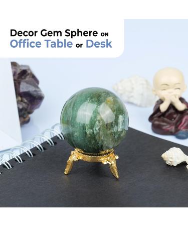 Green Jade Stone Crystal Spheres - Meditation Decor & Altar Supplies - Buy Online on GoSupps.com