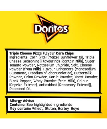 Doritos Triple Cheese Pizza 180g - Cheesy Snack for Pizza Lovers - Buy Online on GoSupps.com